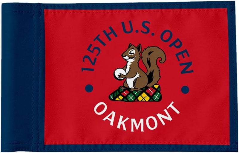 2BUT Oakmont Country Club Golf Pin PGA Flag Practic Putting Green Golf Flag For Backyard Garden Double-Sewn 600D Nylon Miniature Pin Flag Regulation Tube Flag(D 8"X6") - Image 1